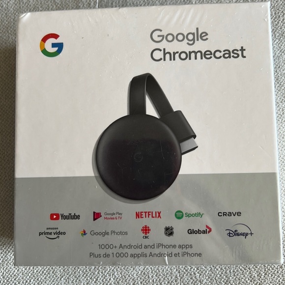 Google Cast Google Chromecast 3rd Generation Media Streamer – HDMI